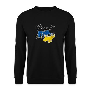 Ukraine War - Unisex Sweatshirt - black - Front - Alina (178cm) & Michal (187cm)
