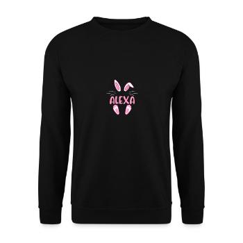 ALEXA Easter - Unisex Sweatshirt - black - Front - Alina (178cm) & Michal (187cm)