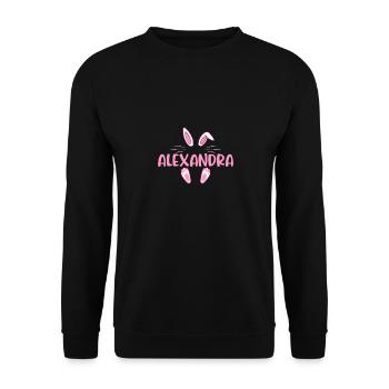 ALEXANDRA Easter - Unisex Pullover - Schwarz - Vorne - Alina (178cm) & Michal (187cm)