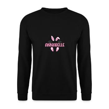 ANNABELLE Easter - Unisex Pullover - Schwarz - Vorne - Alina (178cm) & Michal (187cm)