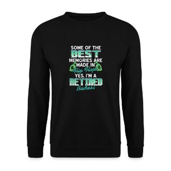 Les meilleurs souvenirs sont faits dans le thé Flip Flops - Sweat-shirt Unisexe - noir - Devant - Alina (178cm) & Michal (187cm)