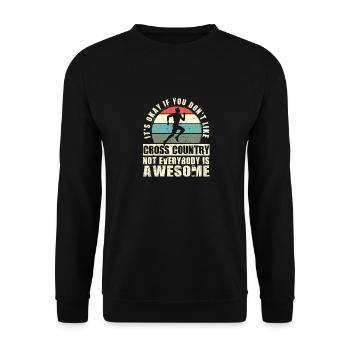 Ce n’est pas grave si vous n’aimez pas le ski de fond - Sweat-shirt Unisexe - noir - Devant - Alina (178cm) & Michal (187cm)