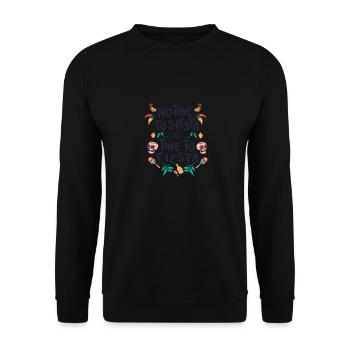 Es ist Zeit, Fiesta Es ist Zeit, Fiesta Geschenk I - Unisex Pullover - Schwarz - Vorne - Alina (178cm) & Michal (187cm)