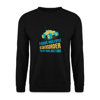 J’ai plusieurs RC Car Disorder Télécommande - Sweat-shirt Unisexe - noir - Devant - Alina (178cm) & Michal (187cm)