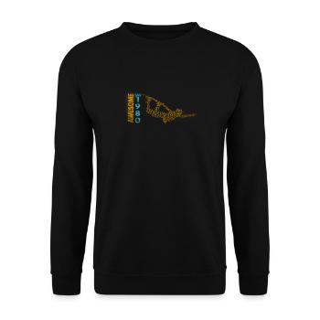 Awesome since 1980. Wakeboard Lifestyle - Unisex Sweatshirt - black - Front - Alina (178cm) & Michal (187cm)