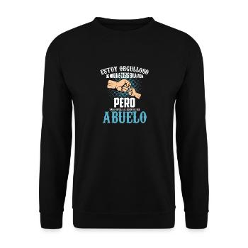 Estoy Orgulloso De Muchas Cosas En La Vida, - Sweat-shirt Unisexe - noir - Devant - Alina (178cm) & Michal (187cm)