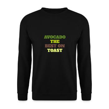 Avocat le meilleur sur le pain grillé - Sweat-shirt Unisexe - noir - Devant - Alina (178cm) & Michal (187cm)