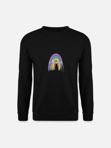 ALANA Rainbow Cursive - Unisex Pullover - Schwarz