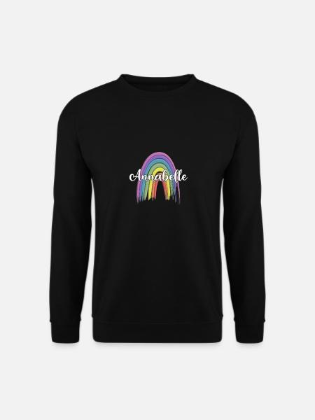ANNABELLE Rainbow Cursive - Unisex Sweatshirt - black
