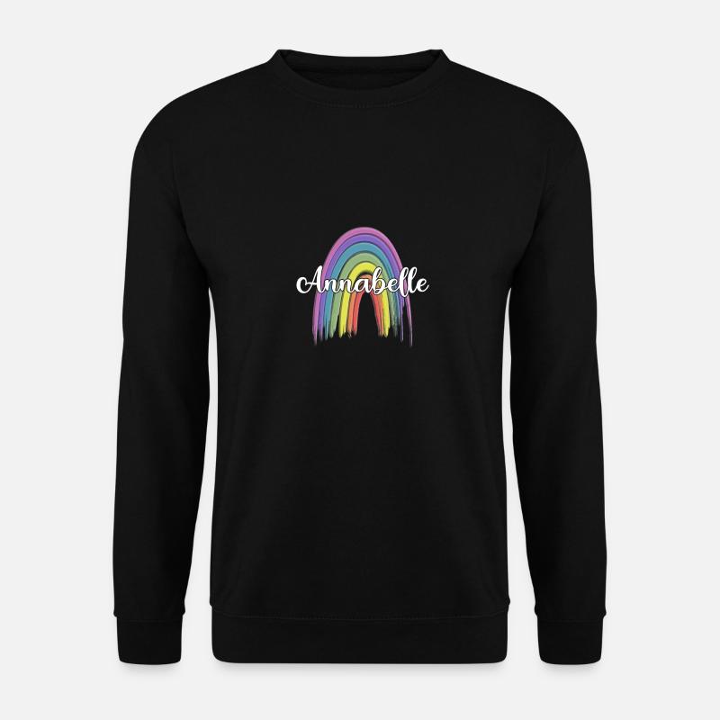 ANNABELLE Rainbow Cursive - Unisex Sweatshirt - black