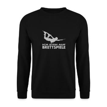 I'm into board games. Wakeboard Lifestyle - Unisex Sweatshirt - black - Front - Alina (178cm) & Michal (187cm)