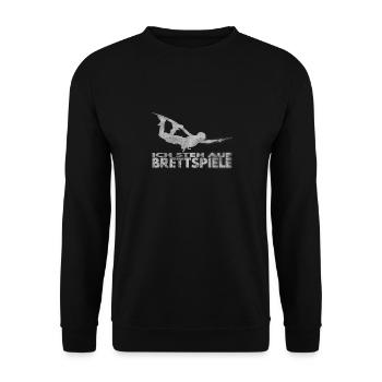 I'm into board games. Wakeboard Lifestyle - Unisex Sweatshirt - black - Front - Alina (178cm) & Michal (187cm)