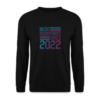 Best roommate since 2022 love your roomates - Unisex Sweatshirt - black - Front - Alina (178cm) & Michal (187cm)
