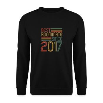 Best roommate since 2017 love your roomates - Unisex Sweatshirt - black - Front - Alina (178cm) & Michal (187cm)