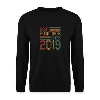 Best roommate since 2019 love your roomates - Unisex Sweatshirt - black - Front - Alina (178cm) & Michal (187cm)