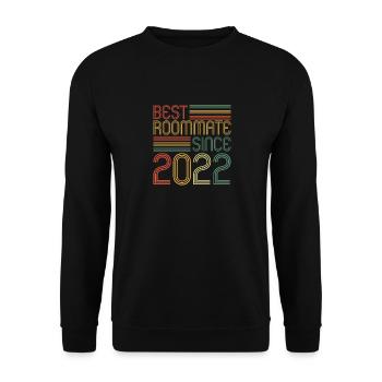 Best roommate since 2022 love your roomates - Unisex Sweatshirt - black - Front - Alina (178cm) & Michal (187cm)
