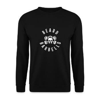 BEARD BARBELLS - Unisex Pullover - Schwarz - Vorne - Alina (178cm) & Michal (187cm)