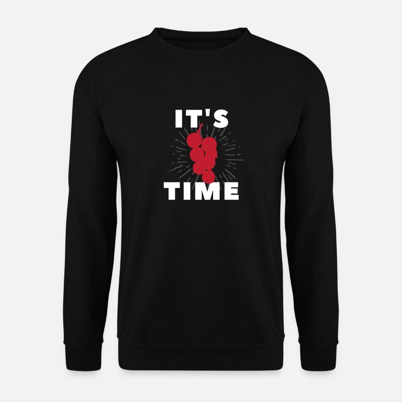 It's redcurrant time - Unisex Pullover - Schwarz