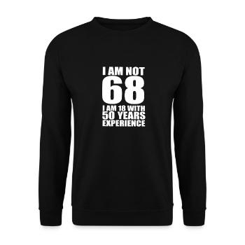 68 with experience gift - Unisex Pullover - Schwarz - Vorne - Alina (178cm) & Michal (187cm)