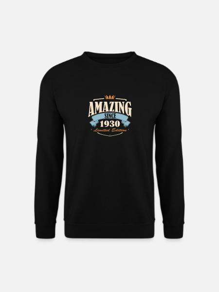 1930 - Unisex Pullover - Schwarz