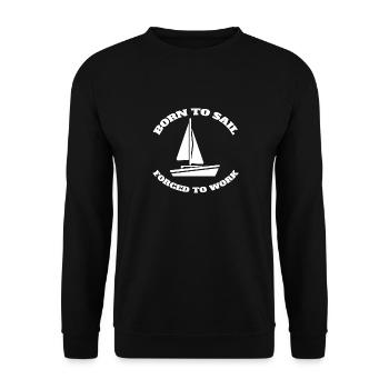 Voilier Voilier Voilier Capitaine Voilier - Sweat-shirt Unisexe - noir - Devant - Alina (178cm) & Michal (187cm)