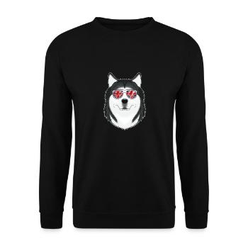 Husky UK Lunettes de soleil I Deutsch Flag I Union Jack - Sweat-shirt Unisexe - noir - Devant - Alina (178cm) & Michal (187cm)