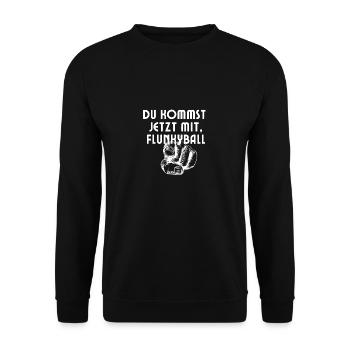 Flunkyball Bierball Trinkspruch Party - Unisex Pullover - Schwarz - Vorne - Alina (178cm) & Michal (187cm)