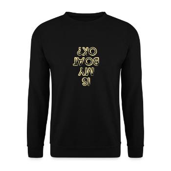 Boat Boating Yacht Cool Sailing Rowing Vintage Pun - Unisex Sweatshirt - black - Front - Alina (178cm) & Michal (187cm)