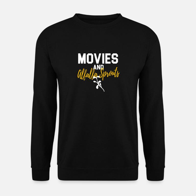 Fancy alfalfa sprout present idea - Unisex Pullover - Schwarz