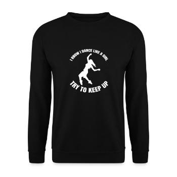 Dancer Ballerina Gift Dance Class Dance Ballet - Unisex Sweatshirt - black - Front - Alina (178cm) & Michal (187cm)