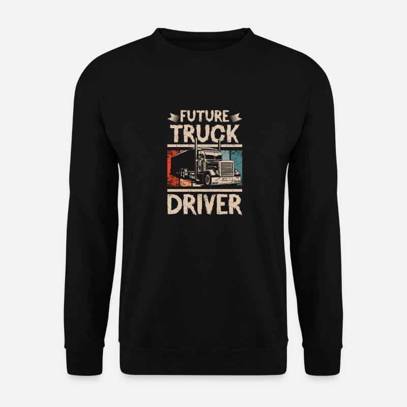 Future truck driver - Unisex Pullover - Schwarz
