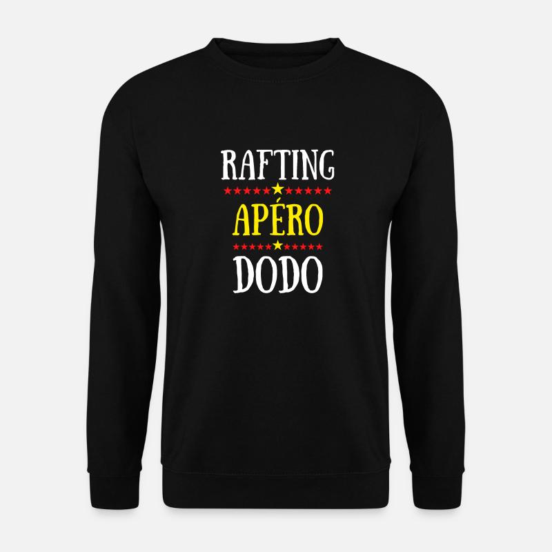 rafting apéro dodo - Sweat-shirt Unisexe - noir