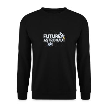 Astronaut Space Shuttle Planet Spacecraft - Unisex Sweatshirt - black - Front - Alina (178cm) & Michal (187cm)