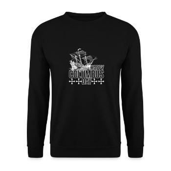 Columbus Day - Unisex Sweatshirt - black - Front - Alina (178cm) & Michal (187cm)