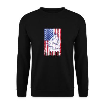 Columbus Day - Unisex Sweatshirt - black - Front - Alina (178cm) & Michal (187cm)