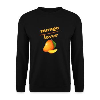 mangolover mangeur de mangue fruit été soleil - Sweat-shirt Unisexe - noir - Devant - Alina (178cm) & Michal (187cm)