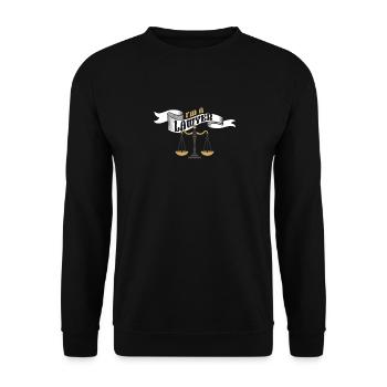 I am Lawyer Lawyer Legal Advice Law - Unisex Sweatshirt - black - Front - Alina (178cm) & Michal (187cm)