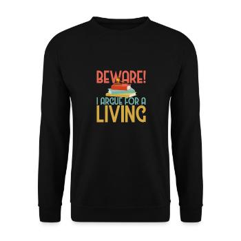 Lawyer Lawyer Legal Advice Law - Unisex Sweatshirt - black - Front - Alina (178cm) & Michal (187cm)