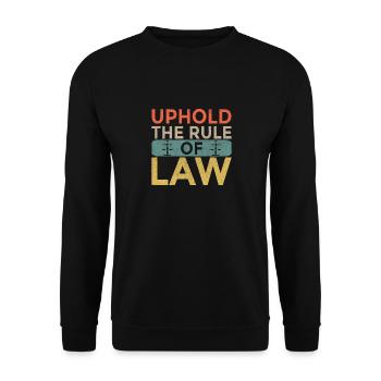 Lawyer Lawyer Legal Advice Law - Unisex Sweatshirt - black - Front - Alina (178cm) & Michal (187cm)