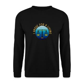 Lawyer Lawyer Legal Advice Law - Unisex Sweatshirt - black - Front - Alina (178cm) & Michal (187cm)