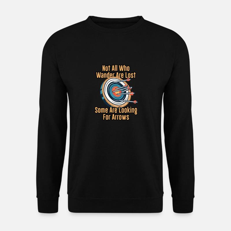 Bogenschütze und Zielscheiben Design Lustiges - Unisex Pullover - Schwarz