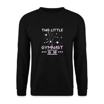 Ce petit gymnaste a 10 ans - Sweat-shirt Unisexe - noir - Devant - Alina (178cm) & Michal (187cm)