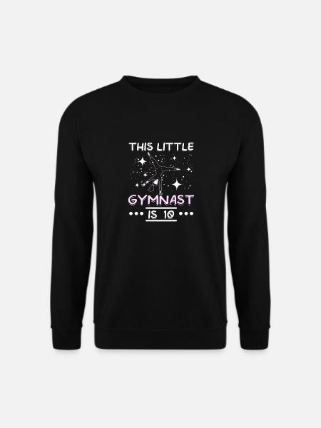 This little gymnast is 10 - Unisex Pullover - Schwarz