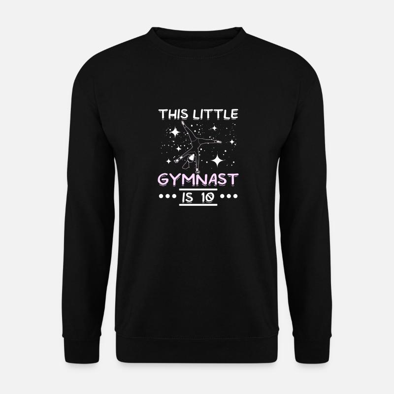 This little gymnast is 10 - Unisex Pullover - Schwarz