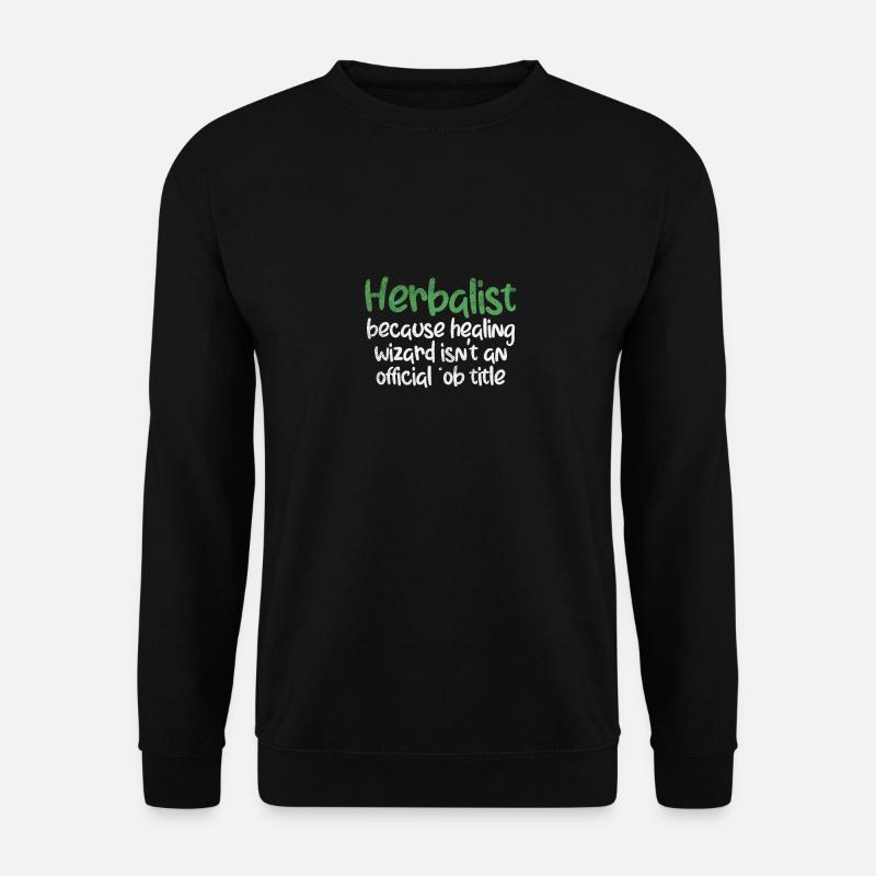 Kräuterkunde Kräuter - Unisex Pullover - Schwarz