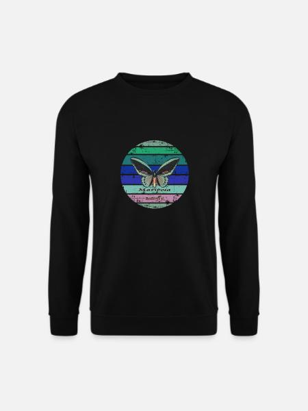 Colorful butterfly - Unisex Sweatshirt - black