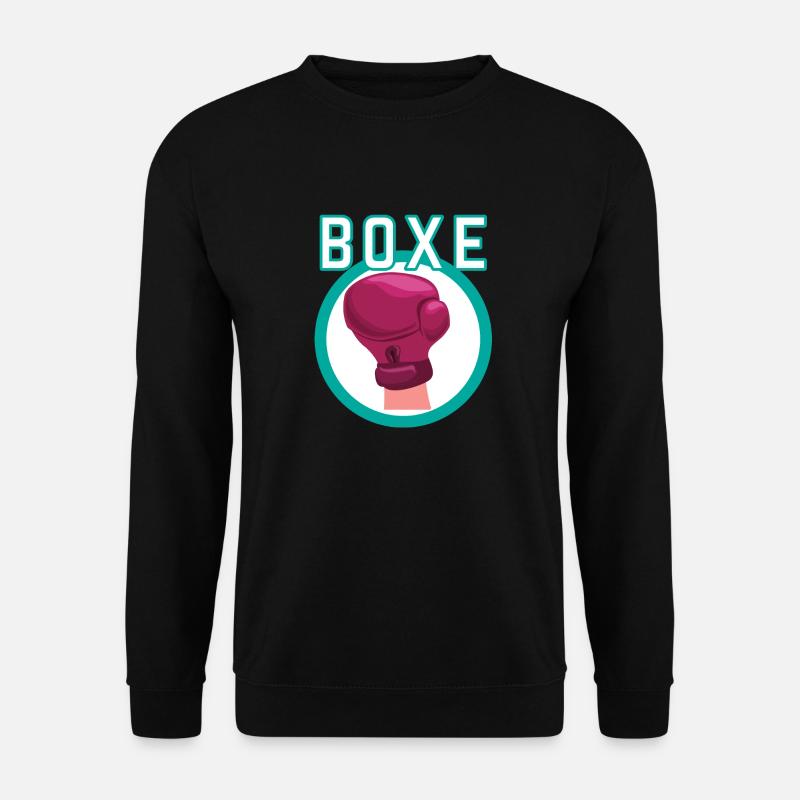 Boxen Liebe - Boxer Geschenkidee - Unisex Pullover - Schwarz