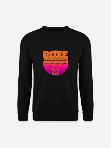 Vintage Boxing - Boxer Geschenkidee - Unisex Pullover - Schwarz