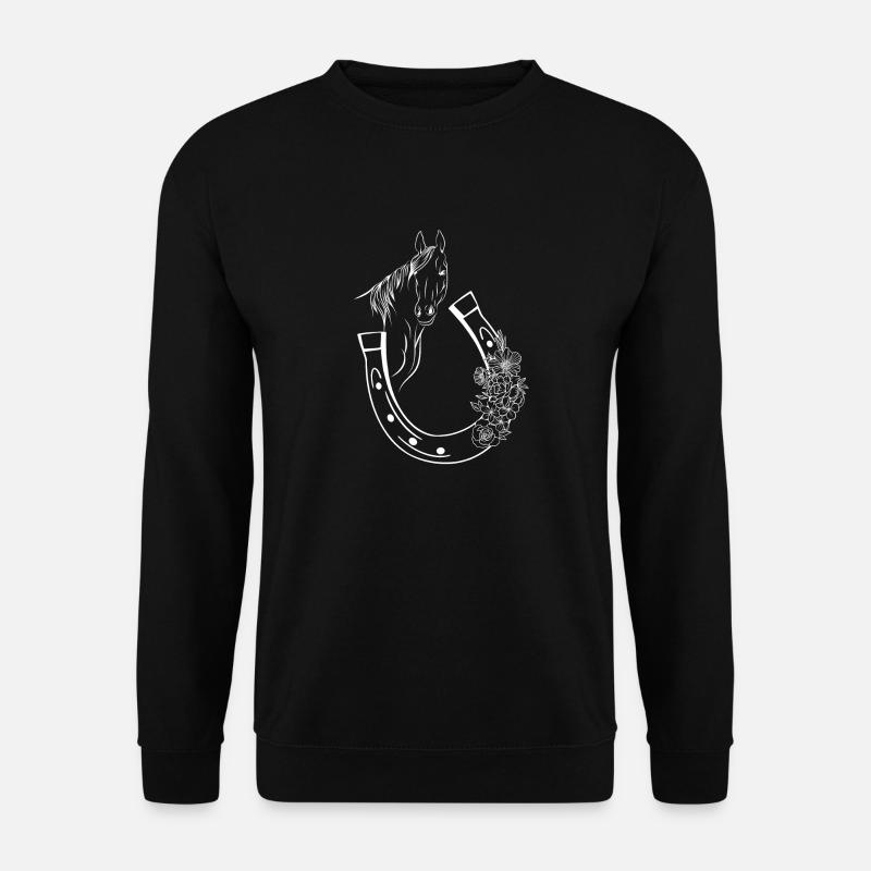 Reit- Reitreiter Geschenkidee - Unisex Pullover - Schwarz