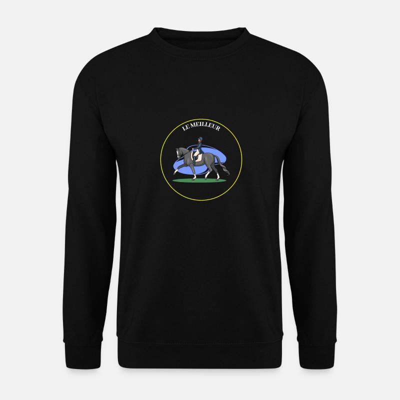 Reit- Reitreiter Geschenkidee - Unisex Pullover - Schwarz
